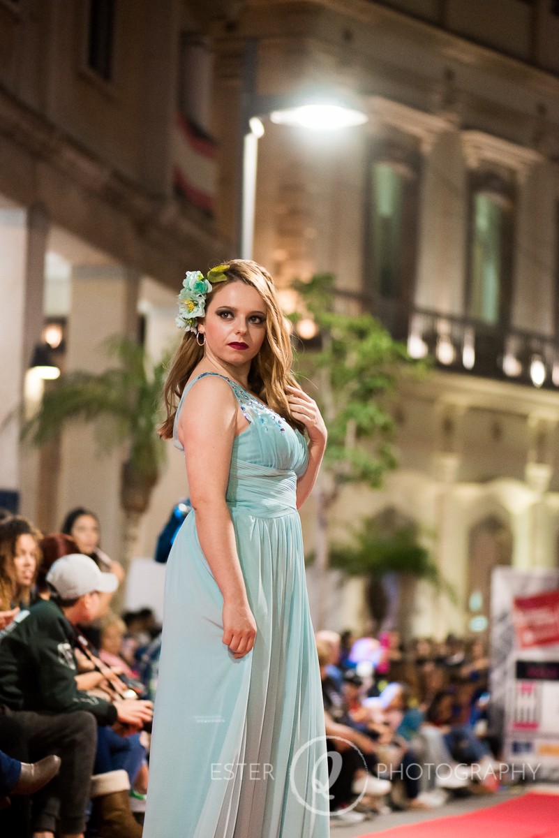 Modelos en el desfile de moda de la semana del comercio de Ceuta organizados por la cámara de comercio